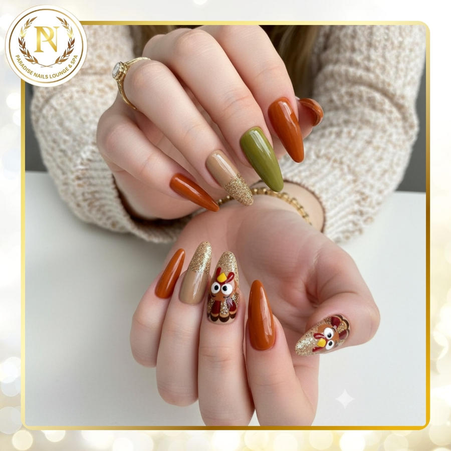 Nail design by Paradise Nails Lounge and Spa